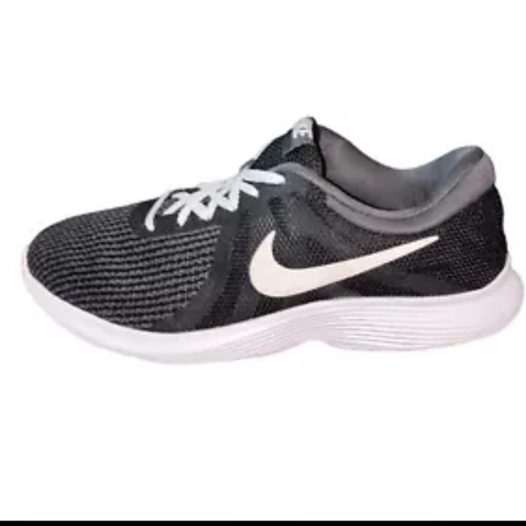 Nike Revolution 4 908999-001 Low Top Lace Up Black/White Athletic Shoes Women 10 - Picture 8 of 15